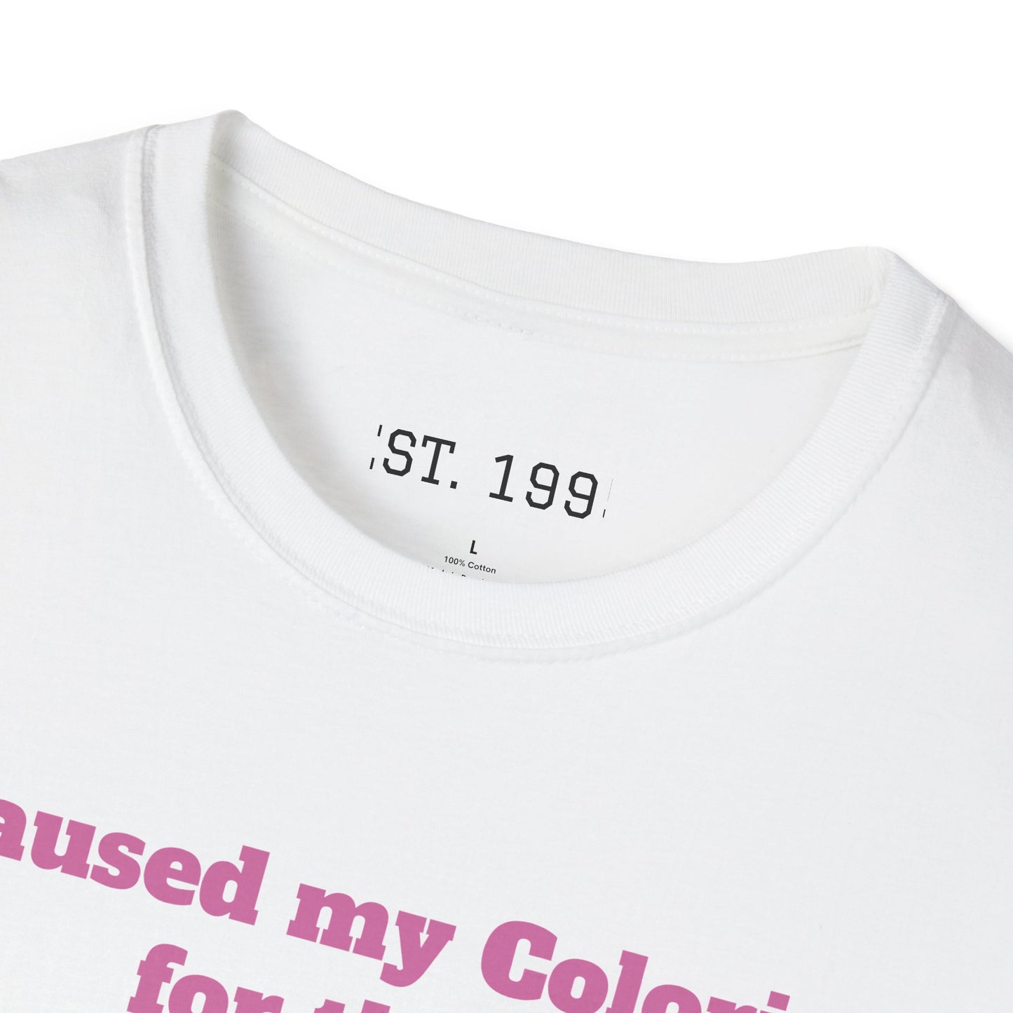 Cat Lover's Coloring Tee | Fun Unisex Softstyle T-Shirt for Creative Souls, Perfect for Gifts, Birthdays, and Cat Enthusiasts