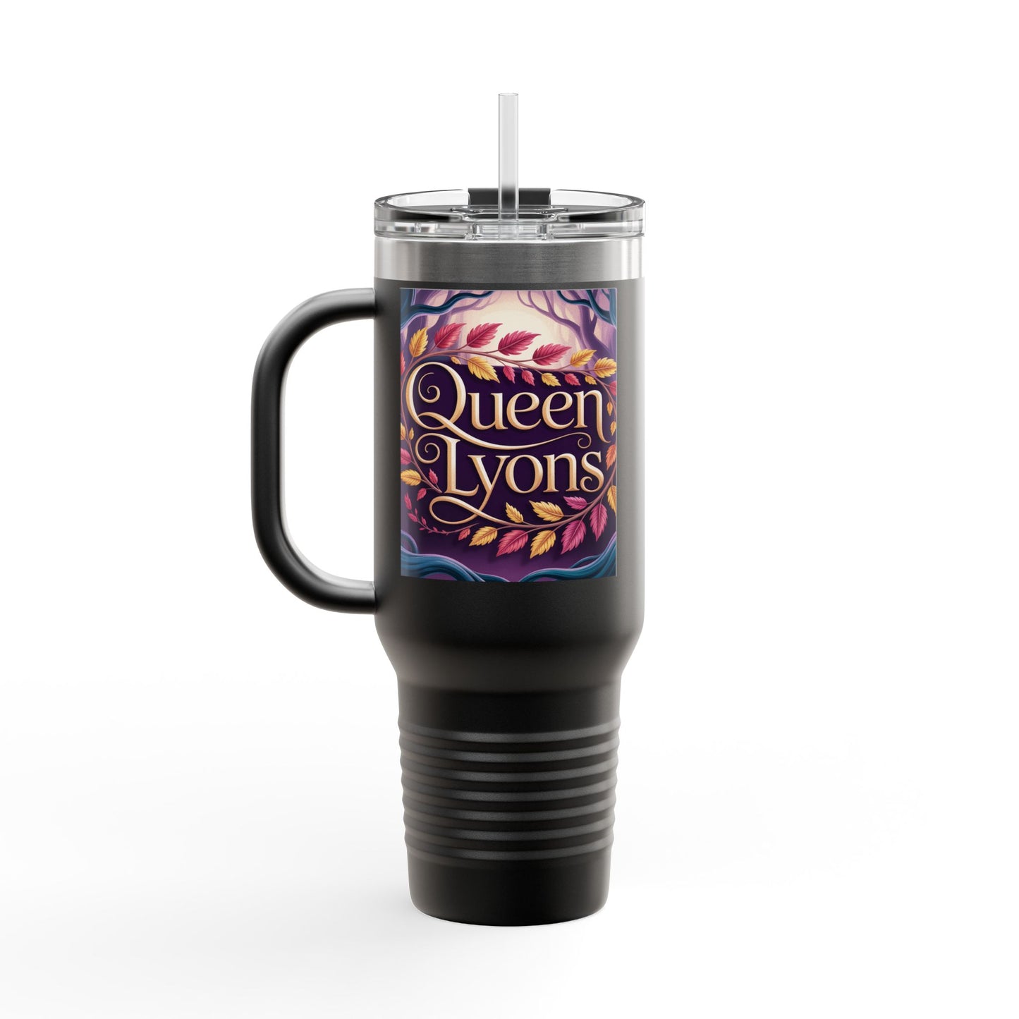 Copy of Copy of Queen Lion Insulated Travel Mug - 40oz, Travel Tumbler, Motivational Mug, Lion Gift, Royal Drinkware, Animal Lover Accessory