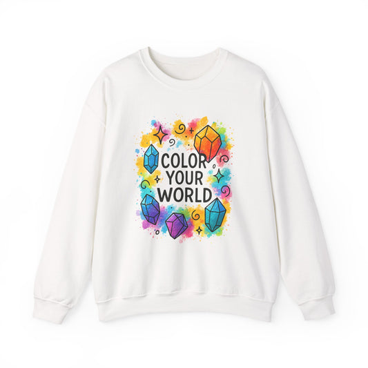 Color Your World Sweatshirt - Vibrant Unisex Crewneck, Cozy Gift for Idealists, Color Lovers, Creative Souls, Perfect for Birthdays & [...]